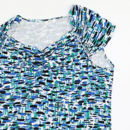 M&S Womens Multicoloured Paisley  Basic Blouse Size 16
