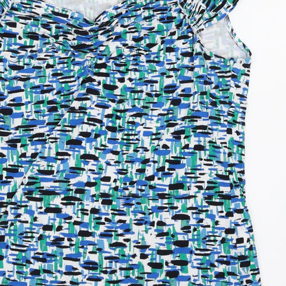 M&S Womens Multicoloured Paisley  Basic Blouse Size 16