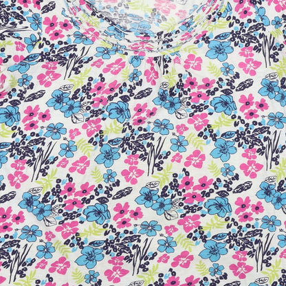 Preworn Womens Multicoloured Floral  Basic T-Shirt Size 16