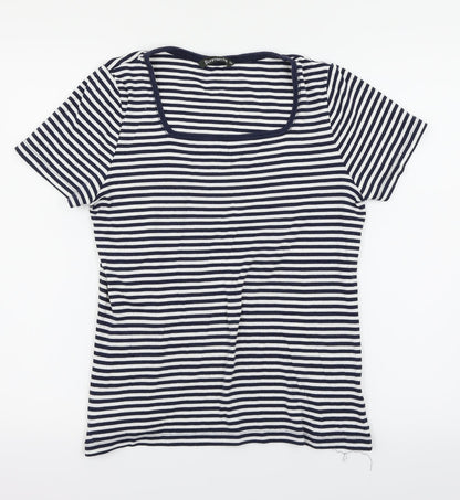 Womens UK Size 14 Bonmarché Multicoloured Basic T-Shirt