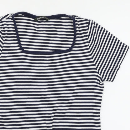 Womens UK Size 14 Bonmarché Multicoloured Basic T-Shirt