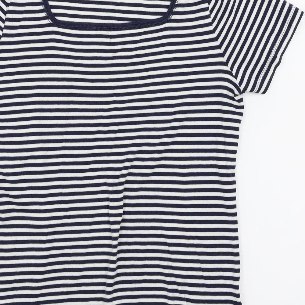 Womens UK Size 14 Bonmarché Multicoloured Basic T-Shirt