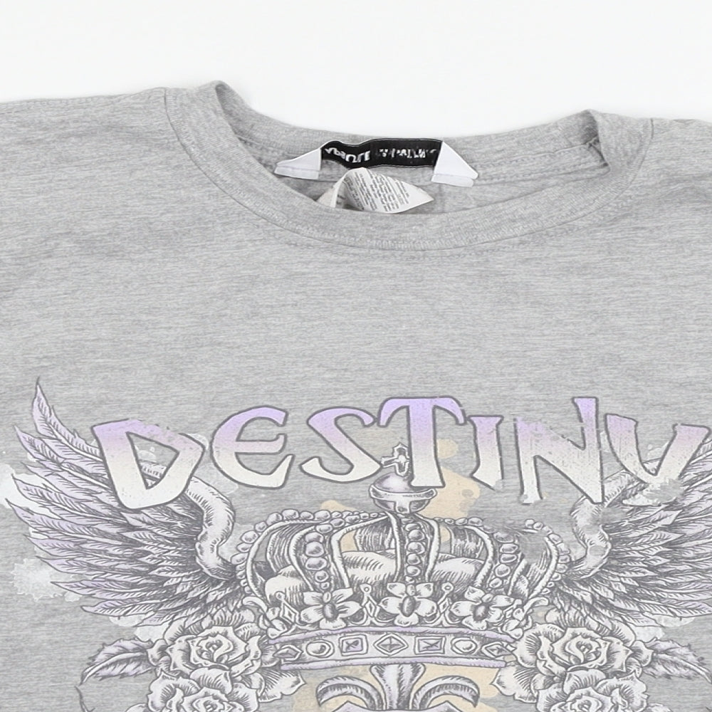 Capsule Womens White   Cropped T-Shirt Size XL