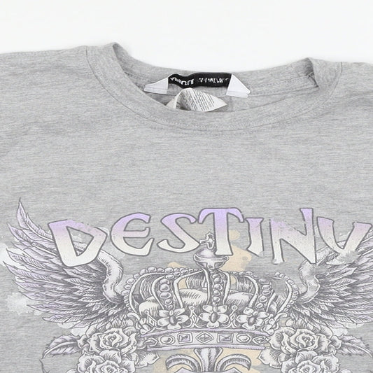 Capsule Womens White   Cropped T-Shirt Size XL