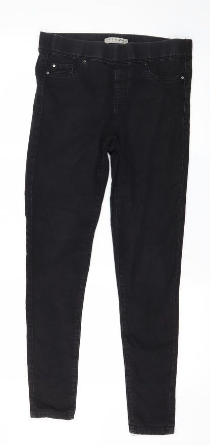 Denim & Co. Womens Grey  Denim Jegging Jeans Size 12 L27 in