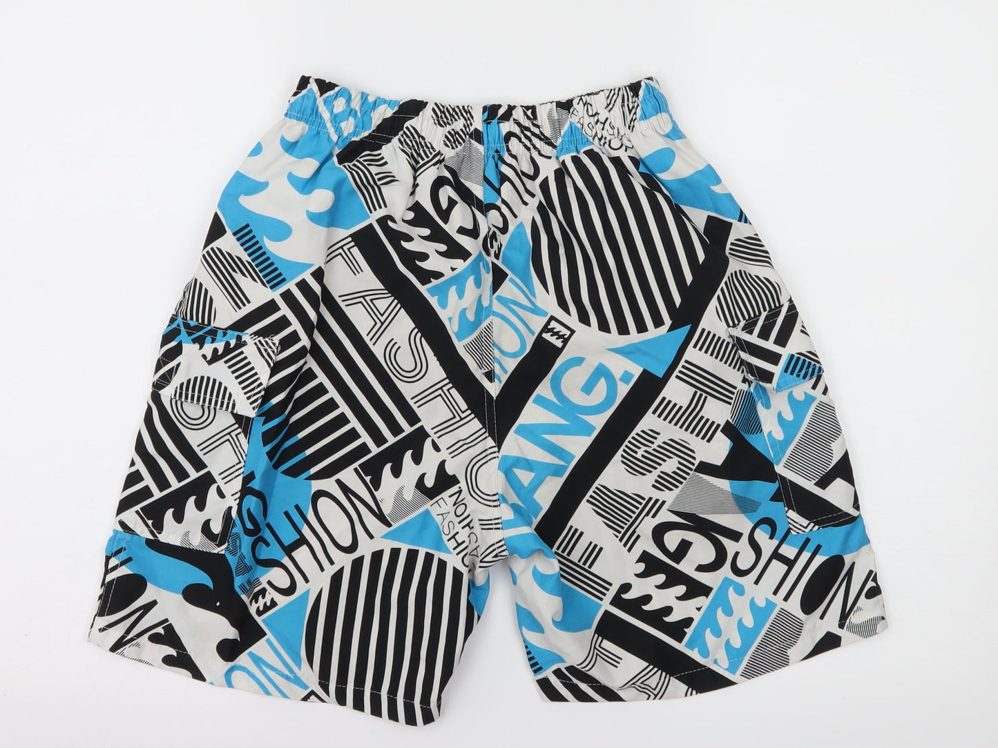 LZF Mens Multicoloured Geometric  Sweat Shorts Size S