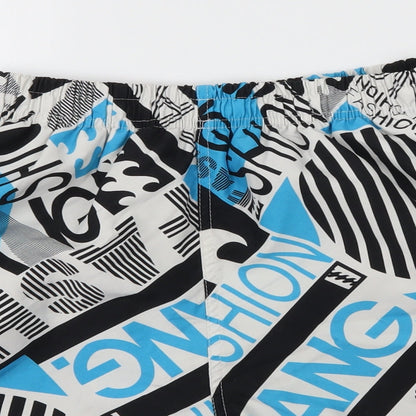 LZF Mens Multicoloured Geometric  Sweat Shorts Size S