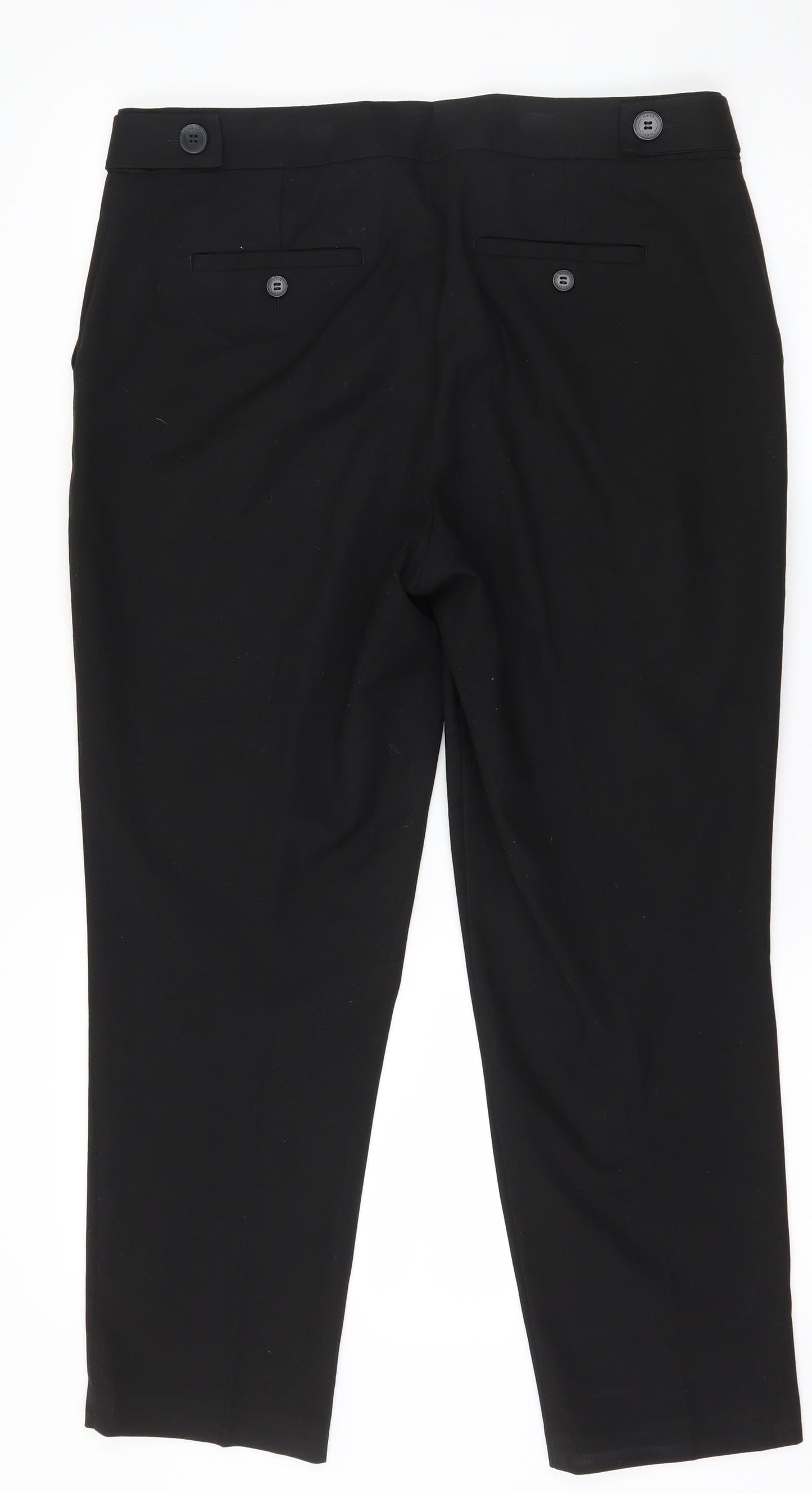 Womens UK Size 36 in Preworn Regular Fit  Black Trousers