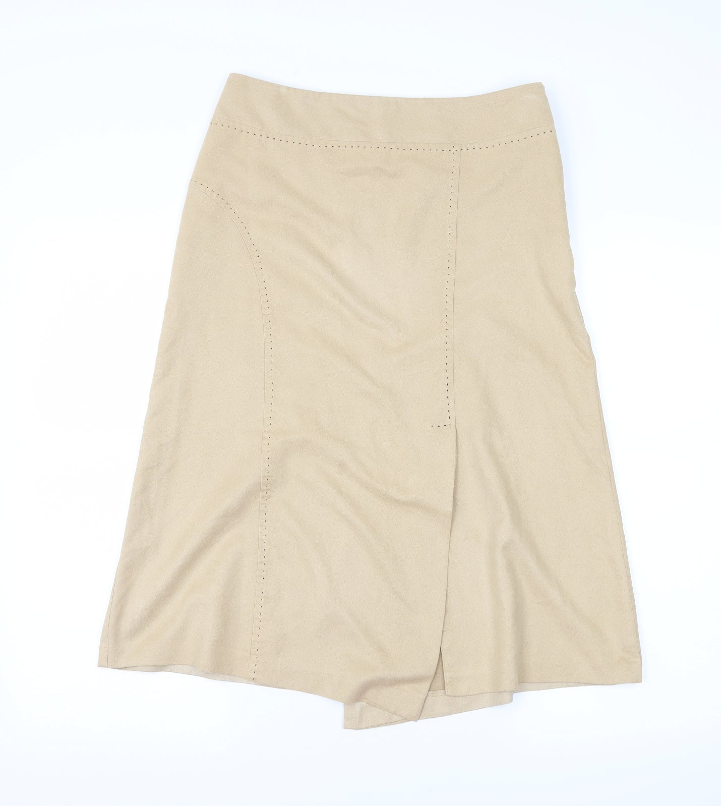 George Womens Beige  Velour Straight & Pencil Skirt Size 10
