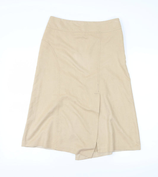 George Womens Beige  Velour Straight & Pencil Skirt Size 10