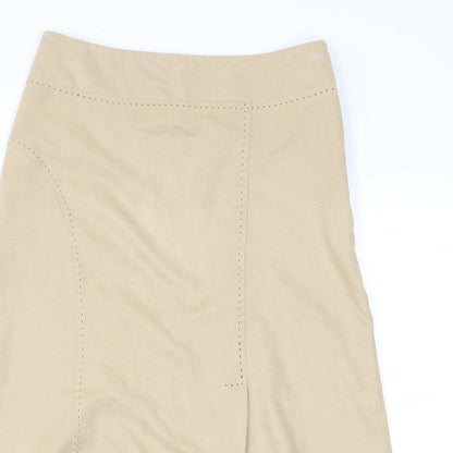 George Womens Beige  Velour Straight & Pencil Skirt Size 10