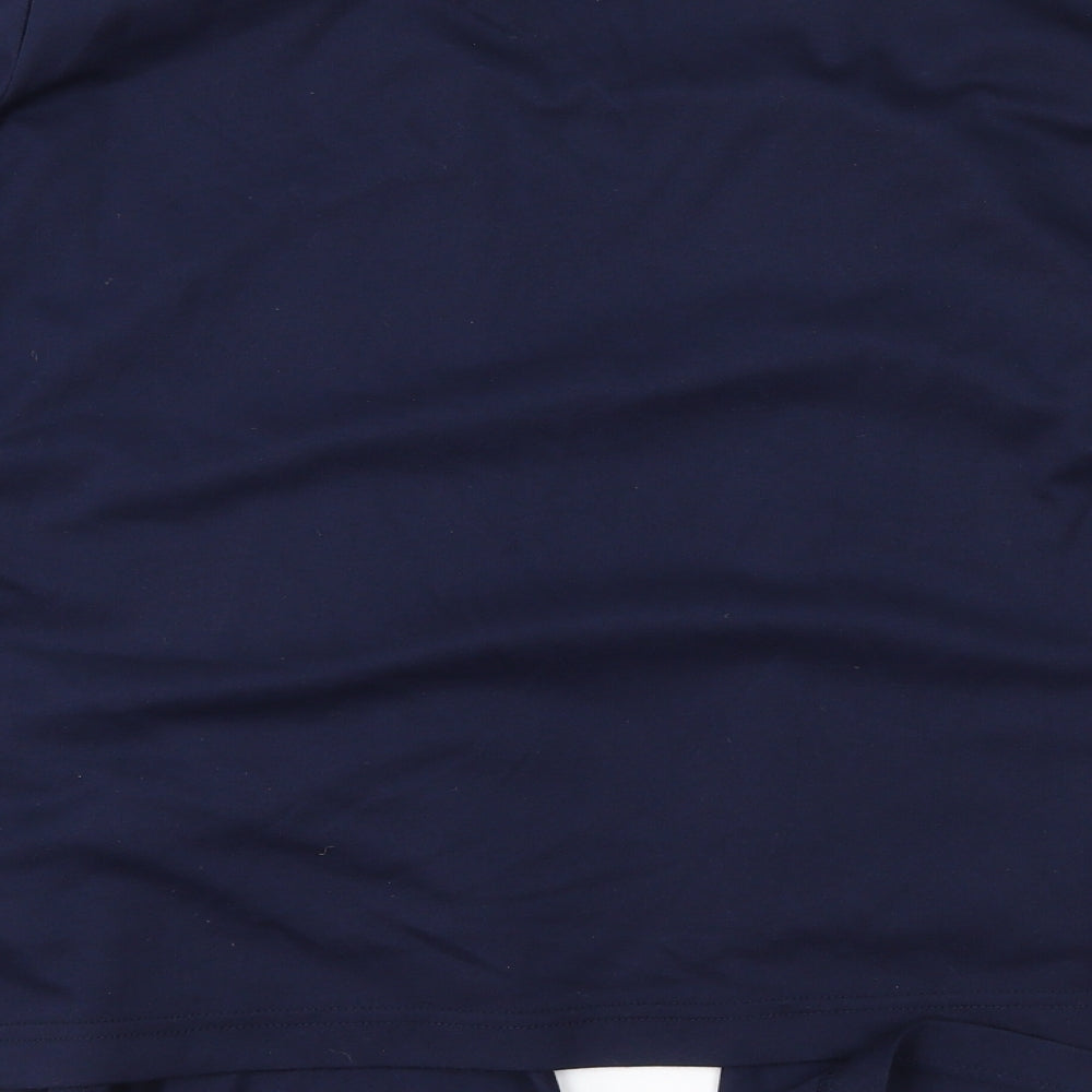 Womens UK Size 18 Viz-A-Viz Blue Basic T-Shirt