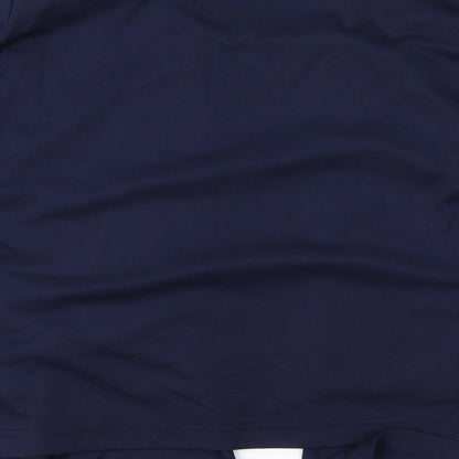 Womens UK Size 18 Viz-A-Viz Blue Basic T-Shirt
