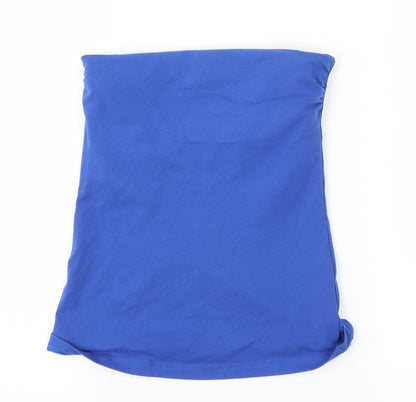 Womens UK Size XS H&M Blue Basic T-Shirt