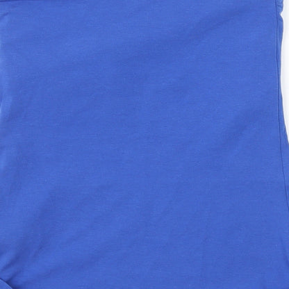Womens UK Size XS H&M Blue Basic T-Shirt
