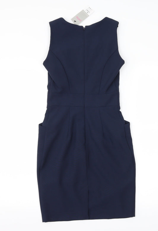 Dorothy Perkins Womens Blue   Sheath  Size 4