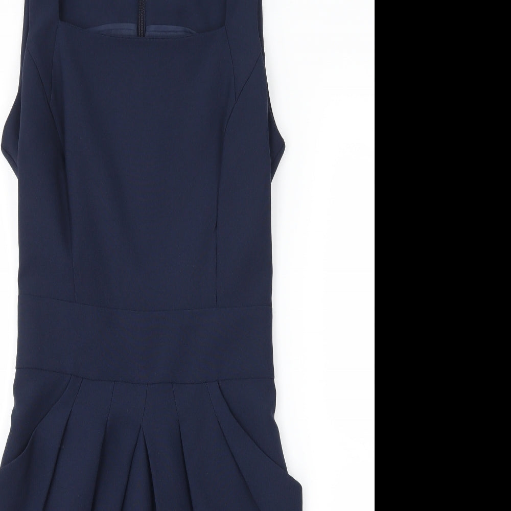 Dorothy Perkins Womens Blue   Sheath  Size 4