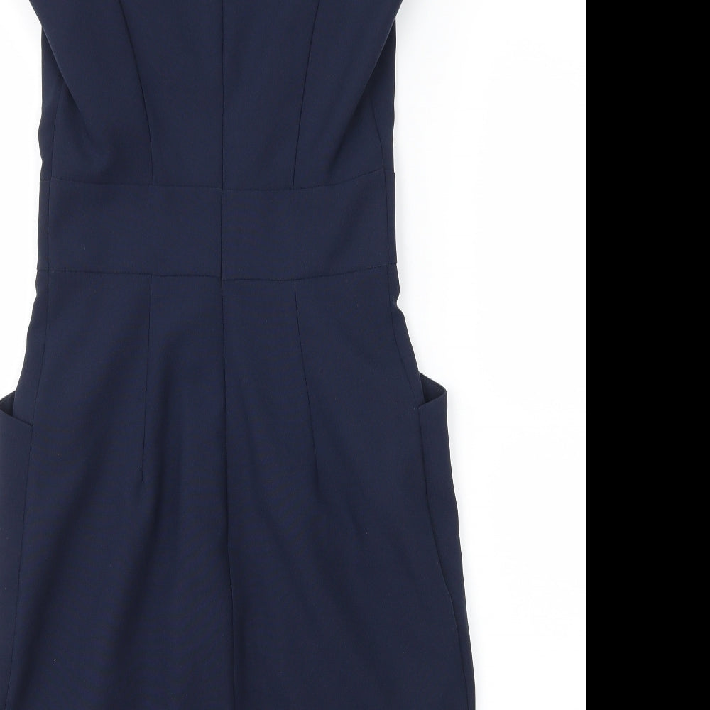 Dorothy Perkins Womens Blue   Sheath  Size 4