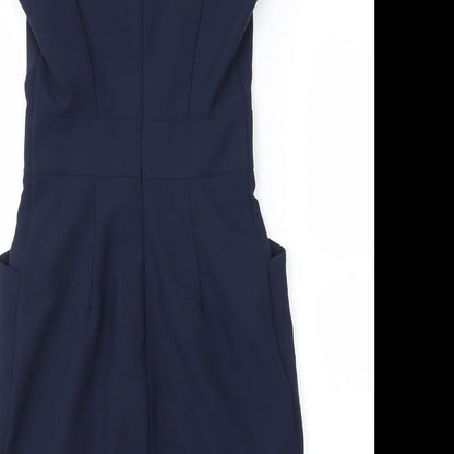 Dorothy Perkins Womens Blue   Sheath  Size 4