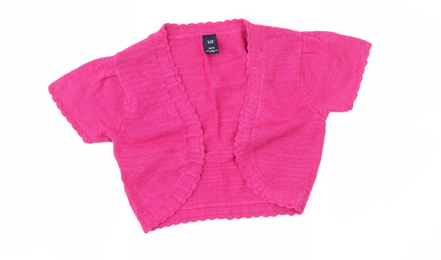 Gap Womens Pink  Knit Shrug Jumper Size XS