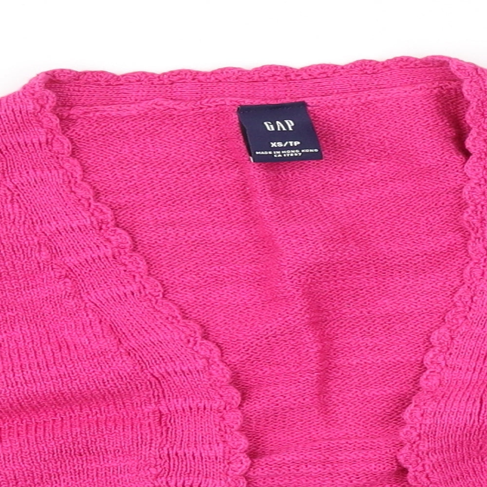 Gap Womens Pink  Knit Shrug Jumper Size XS