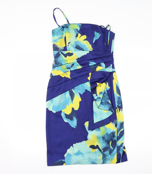 Coast Womens Multicoloured Floral  Bodycon  Size 6
