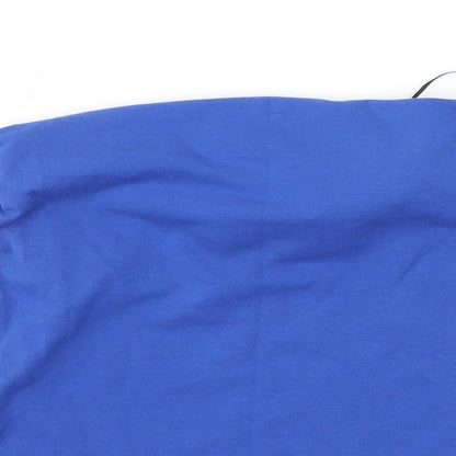 Womens UK Size XS H&M Blue Basic T-Shirt
