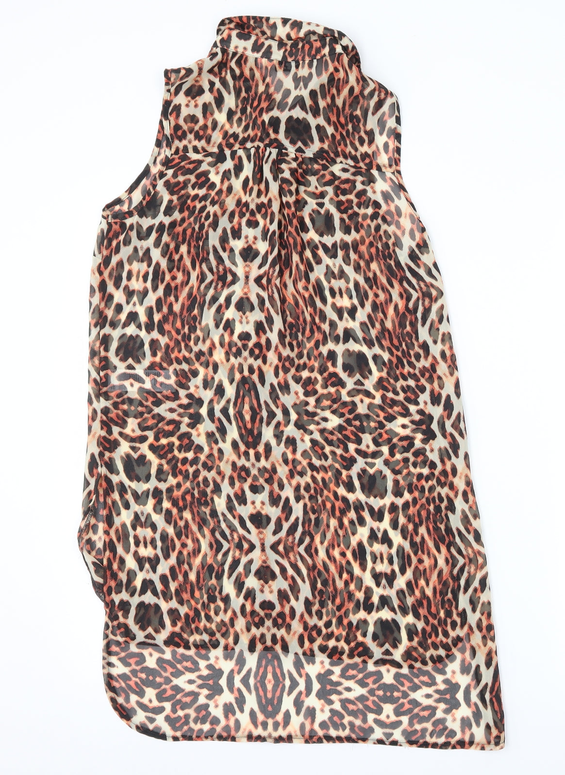 Womens UK Size 8 New Look Brown Basic Blouse