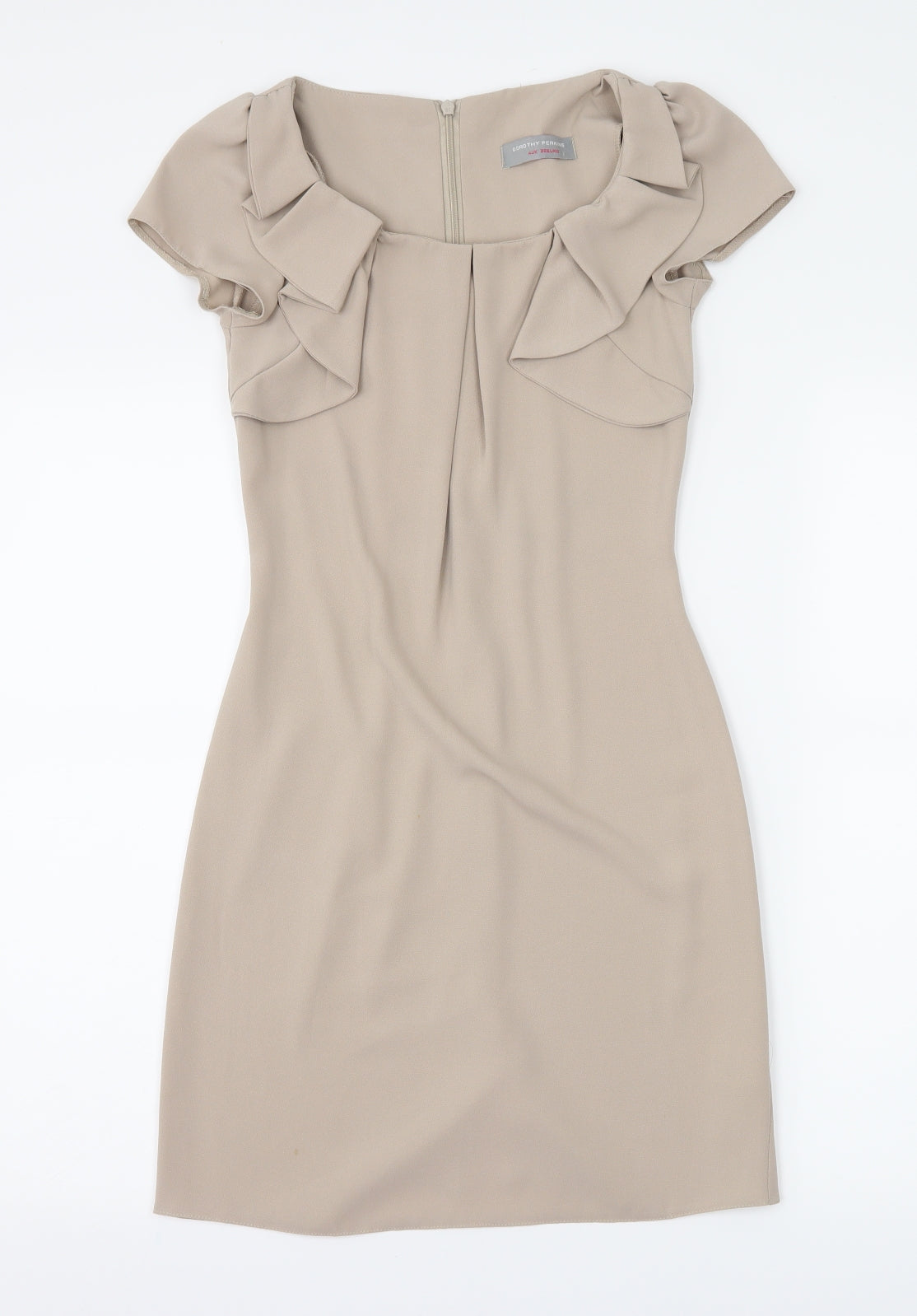 Dorothy Perkins Womens Beige   Sheath  Size 4