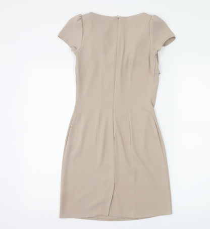 Dorothy Perkins Womens Beige   Sheath  Size 4