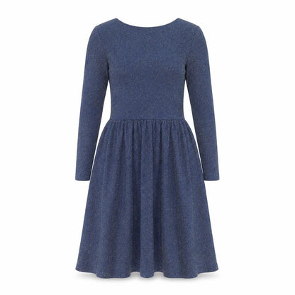 Topshop Womens Blue   Skater Dress  Size 8  - Low Back