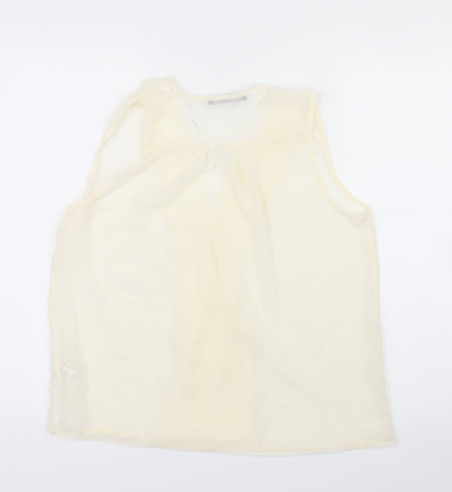 Atmosphere Womens White  Mesh Basic Blouse Size 12