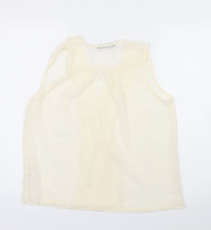 Atmosphere Womens White  Mesh Basic Blouse Size 12