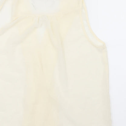 Atmosphere Womens White  Mesh Basic Blouse Size 12