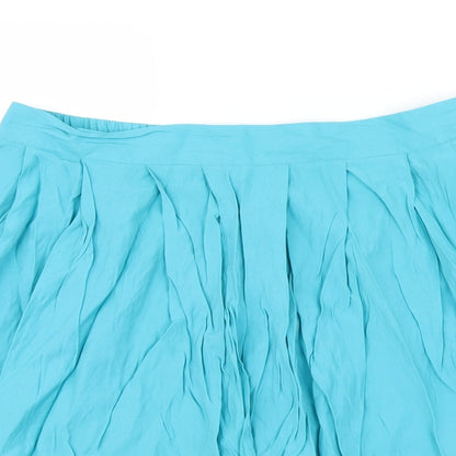 Preworn Womens Blue   A-Line Skirt Size L