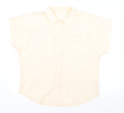 Womens UK Size 14 Littlewoods Pink Basic Blouse