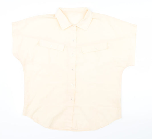 Womens UK Size 14 Littlewoods Pink Basic Blouse