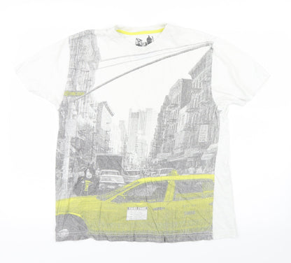 Petroleum Mens White    T-Shirt Size M