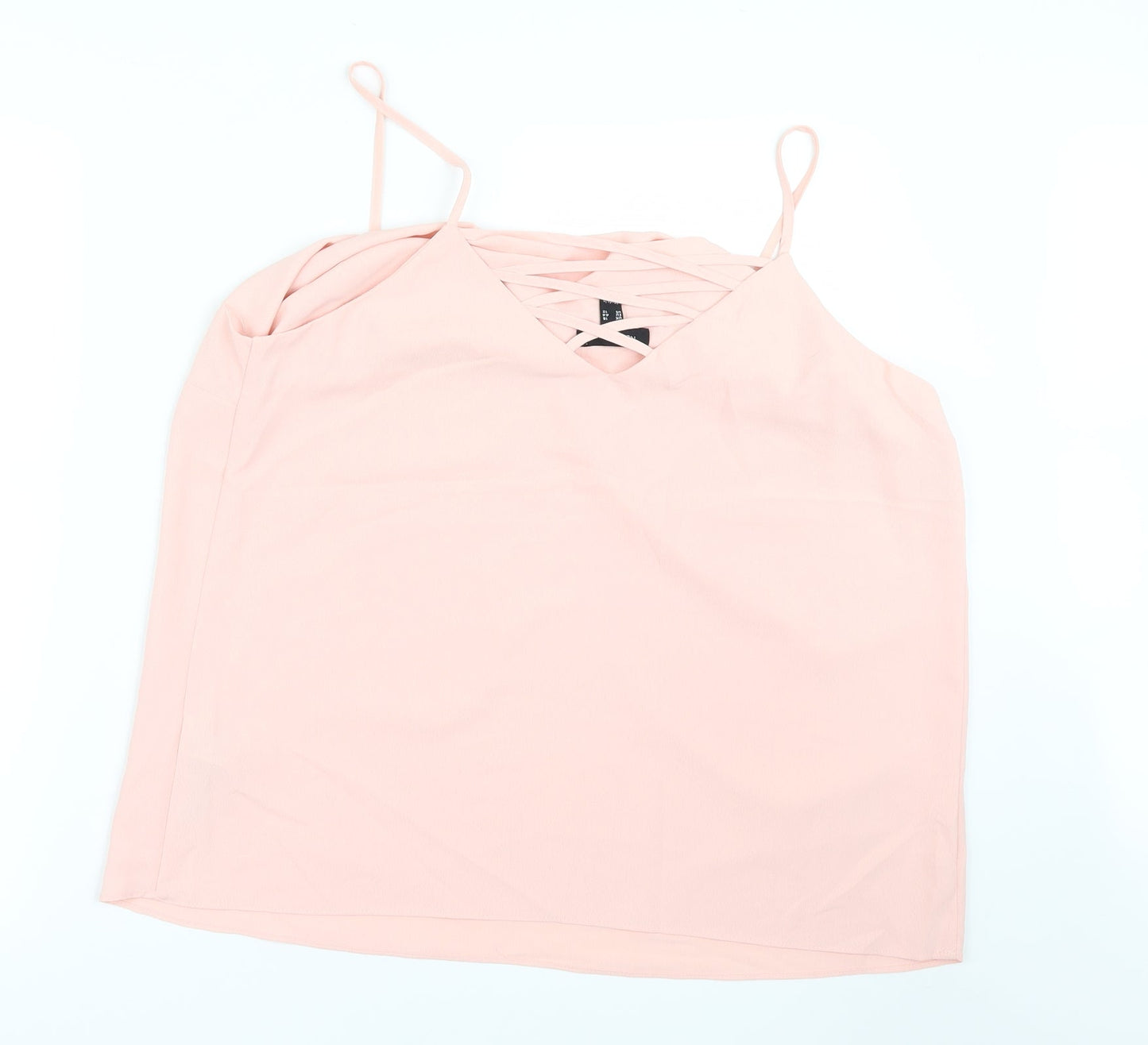 Womens UK Size 16 New Look Pink Basic Blouse