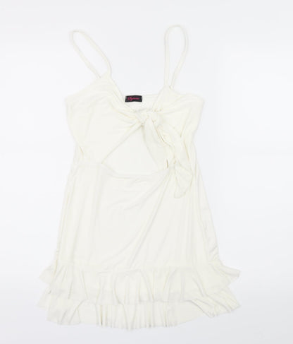 Womens UK Size 10 Stylewise White Camisole T-Shirt