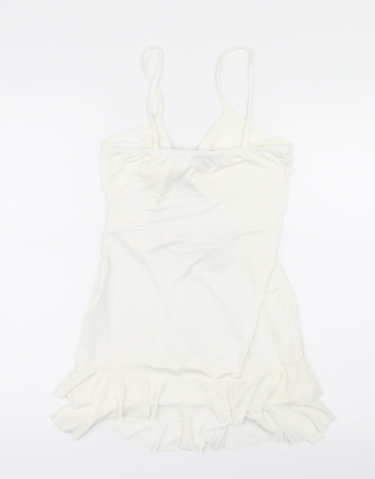 Womens UK Size 10 Stylewise White Camisole T-Shirt