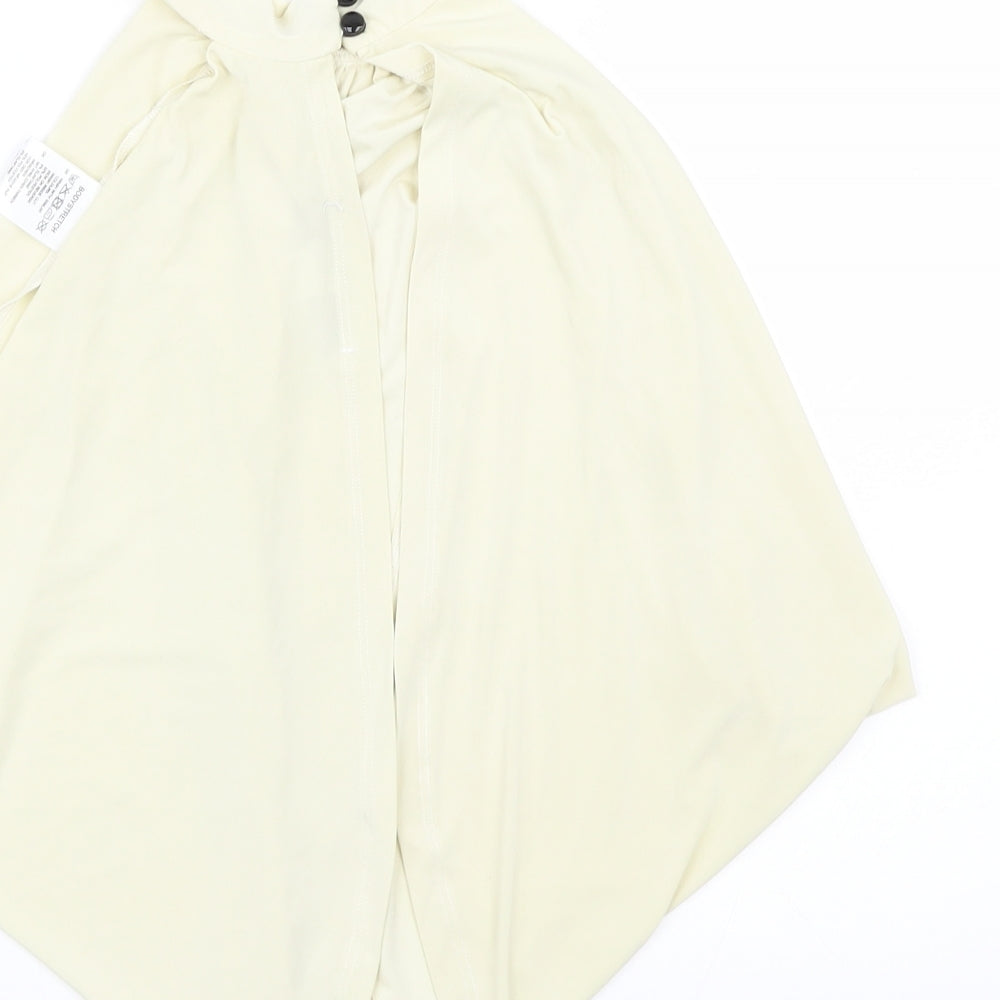 Womens UK Size 10 Edge Street Yellow Wrap T-Shirt