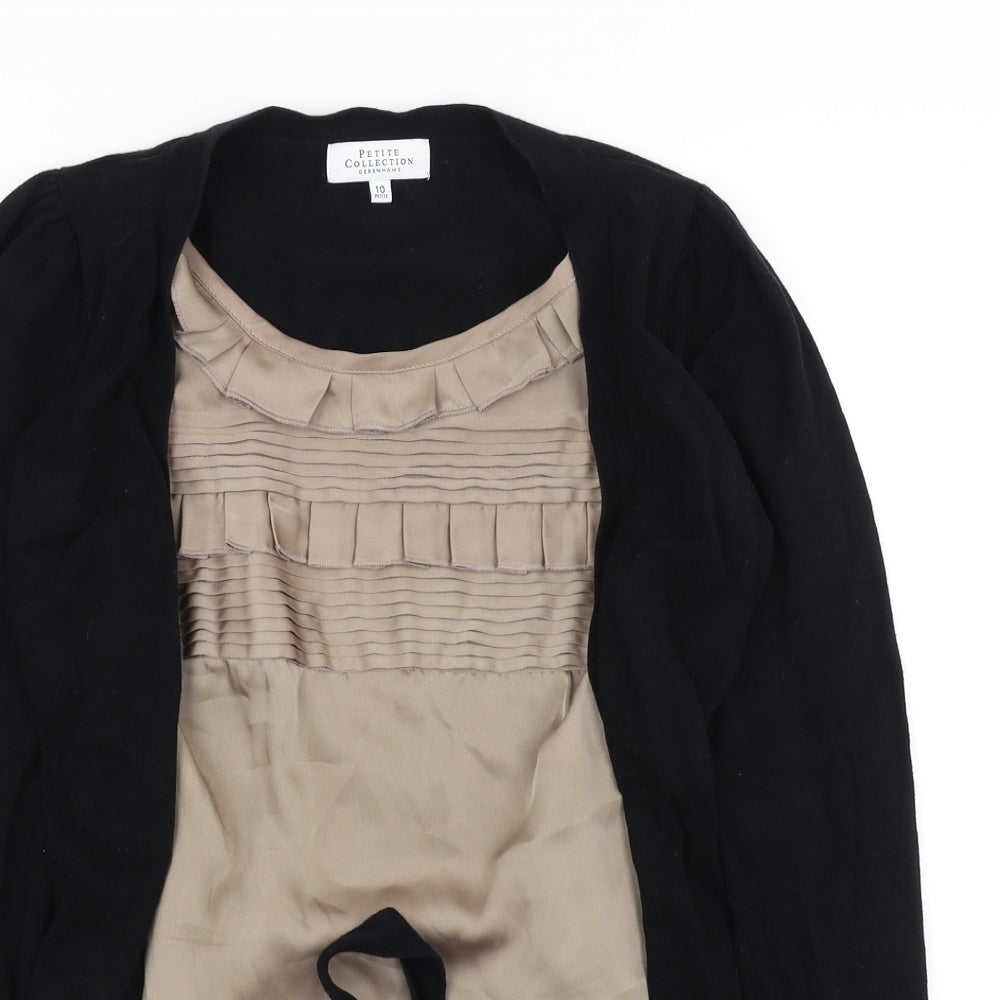 Petite Collection Womens Black   Pullover Jumper Size 10