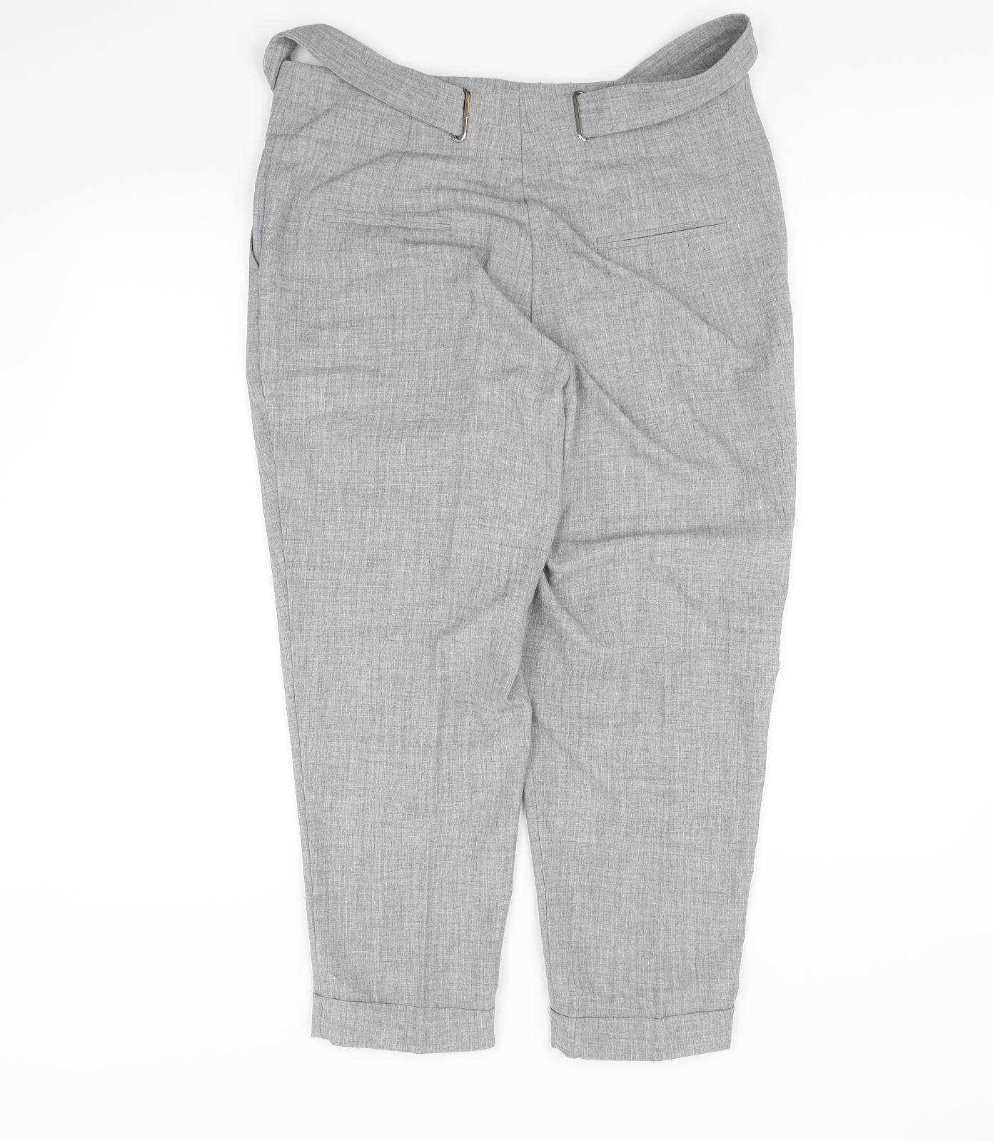 Womens UK Size 12 pre worn Regular Fit  Grey Trousers