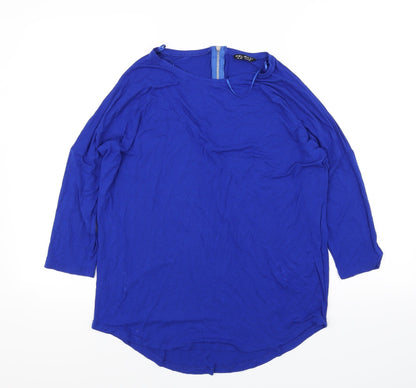 Womens UK Size 12 Select Blue Basic Blouse