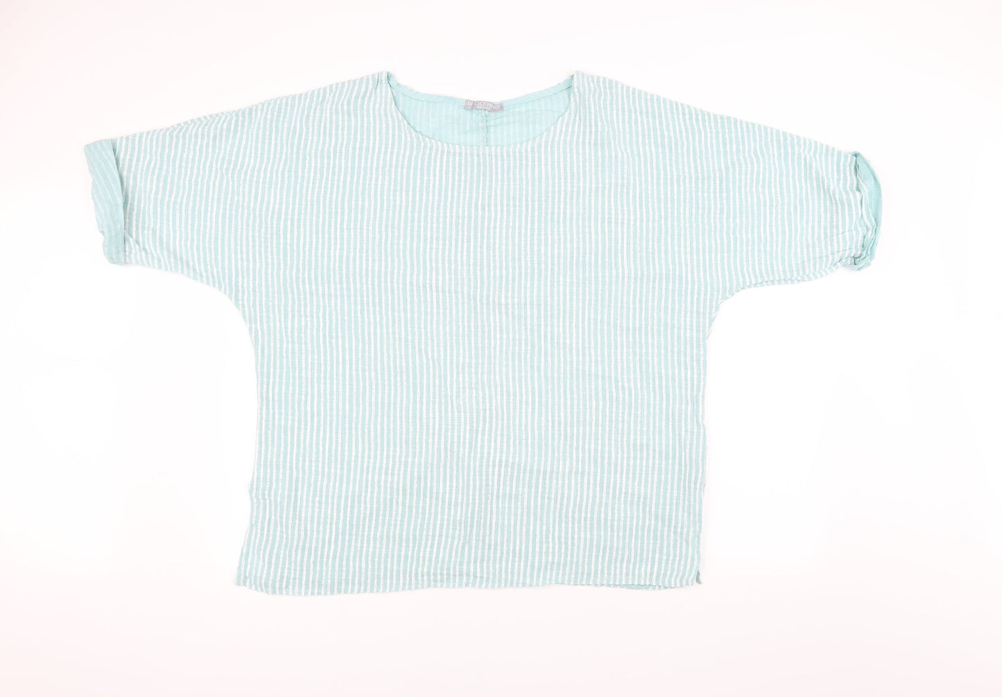 Womens UK Size 40 LV Clothing Green Basic T-Shirt