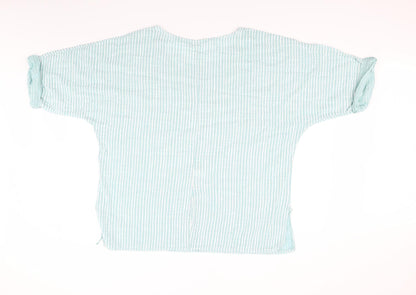 Womens UK Size 40 LV Clothing Green Basic T-Shirt