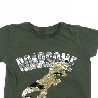 Urban Depart Girls Green   Basic T-Shirt Size 10 Years