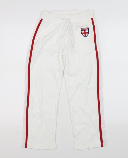 IMANI Boys White   Jogger Trousers Size S