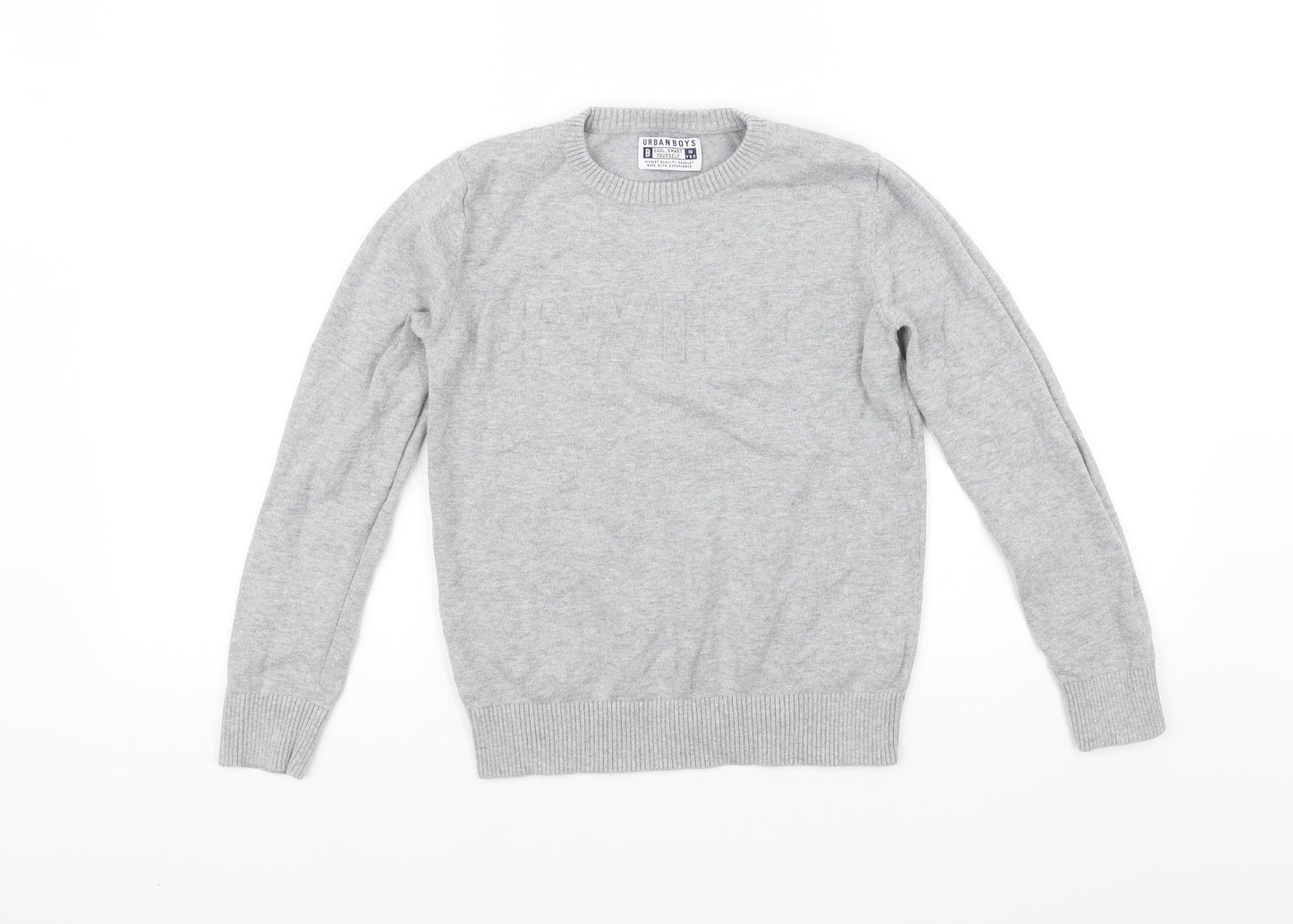 URBAN BOYS Girls Grey   Pullover Jumper Size 10 Years